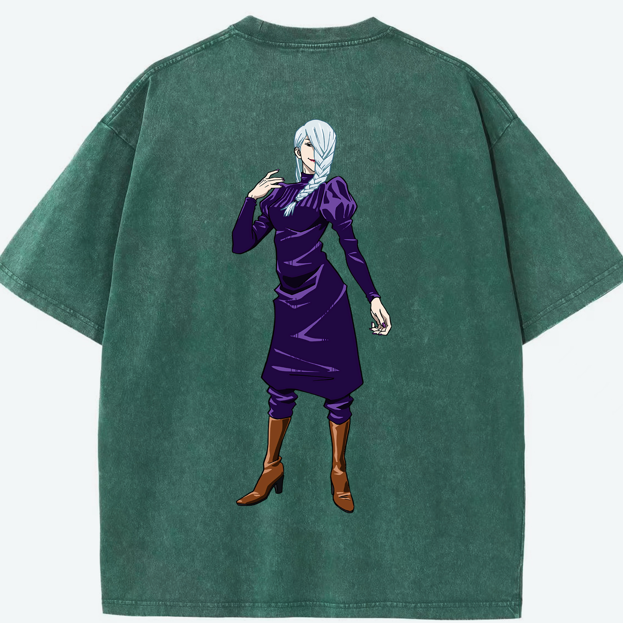（画像用） 呪術廻戦 Jujutsu Kaisen 綿100% ヴィンテージ風 半袖Tシャツ（背面プリント）